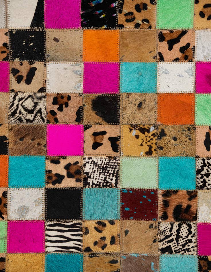 Detail image of  5' x 8' Cowhide Leather Rug