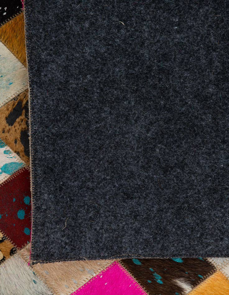 Detail image of  5' 1 x 8' Cowhide Leather Rug