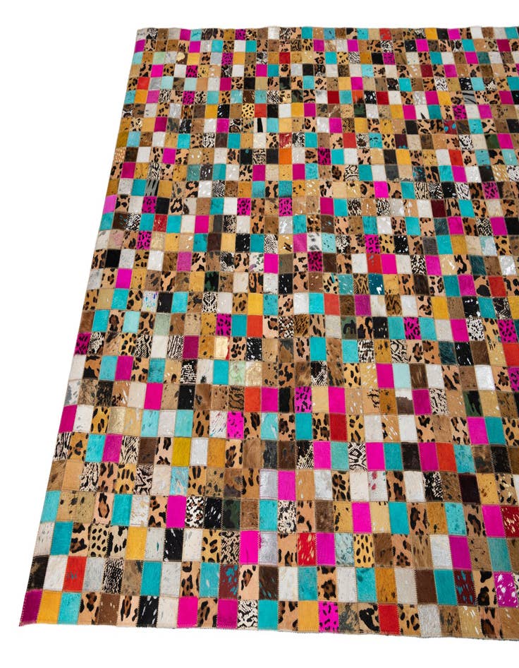 Detail image of  5' x 8' Cowhide Leather Rug