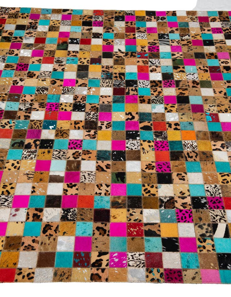 Detail image of  5' x 8' Cowhide Leather Rug