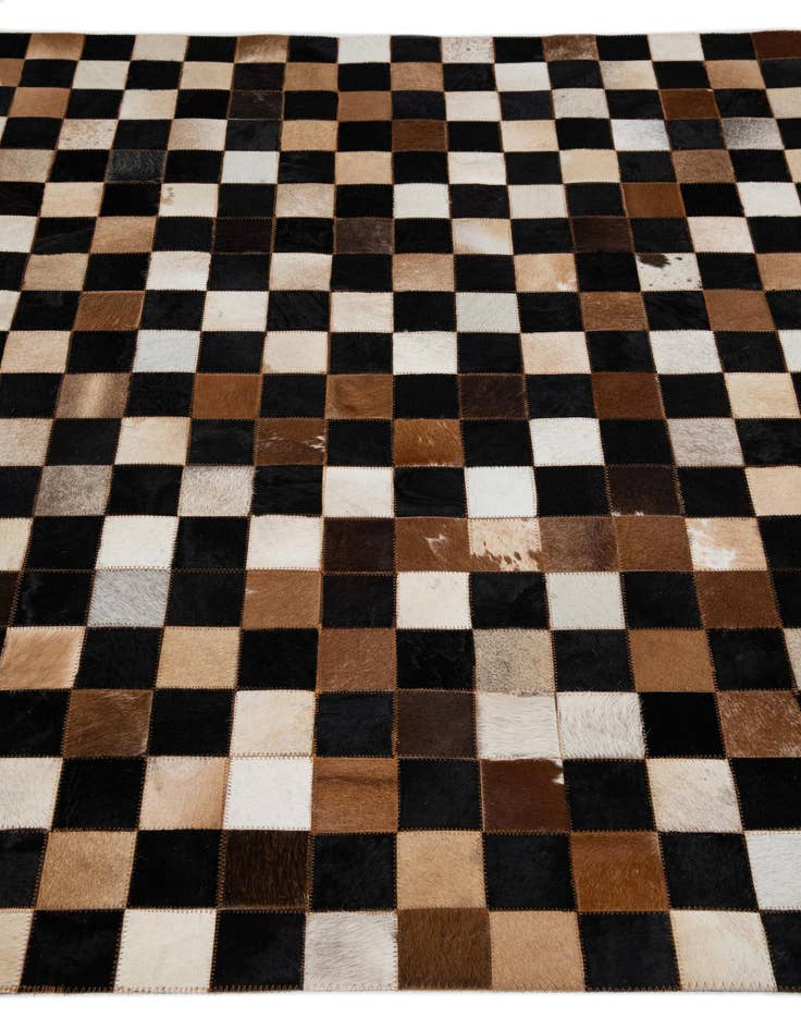 Detail image of  5' x 8' Cowhide Leather Rug