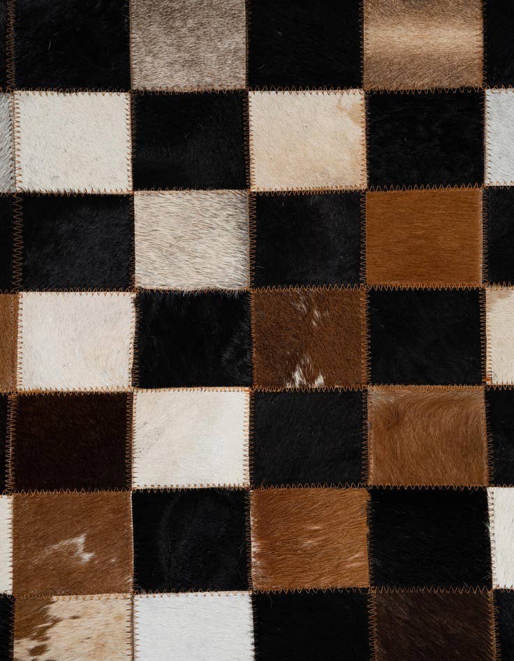 Detail image of  5' x 8' Cowhide Leather Rug