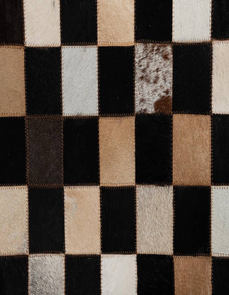 Detail image of  5' x 8' Cowhide Leather Rug