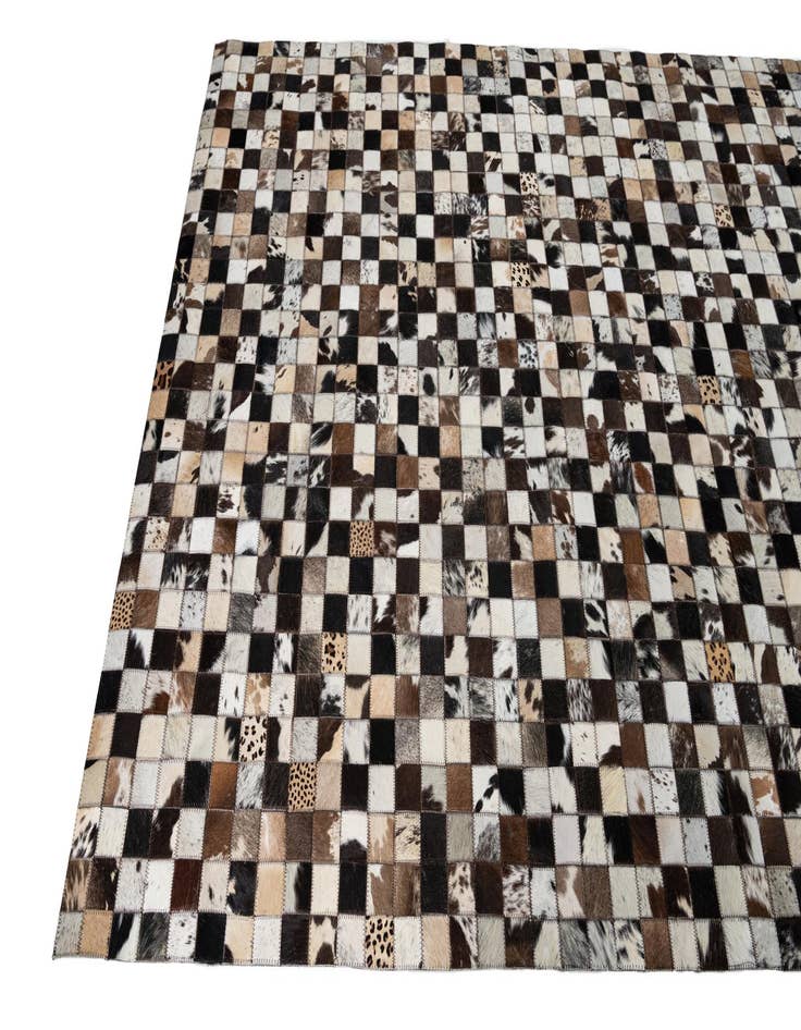 Detail image of  5' x 8' Cowhide Leather Rug