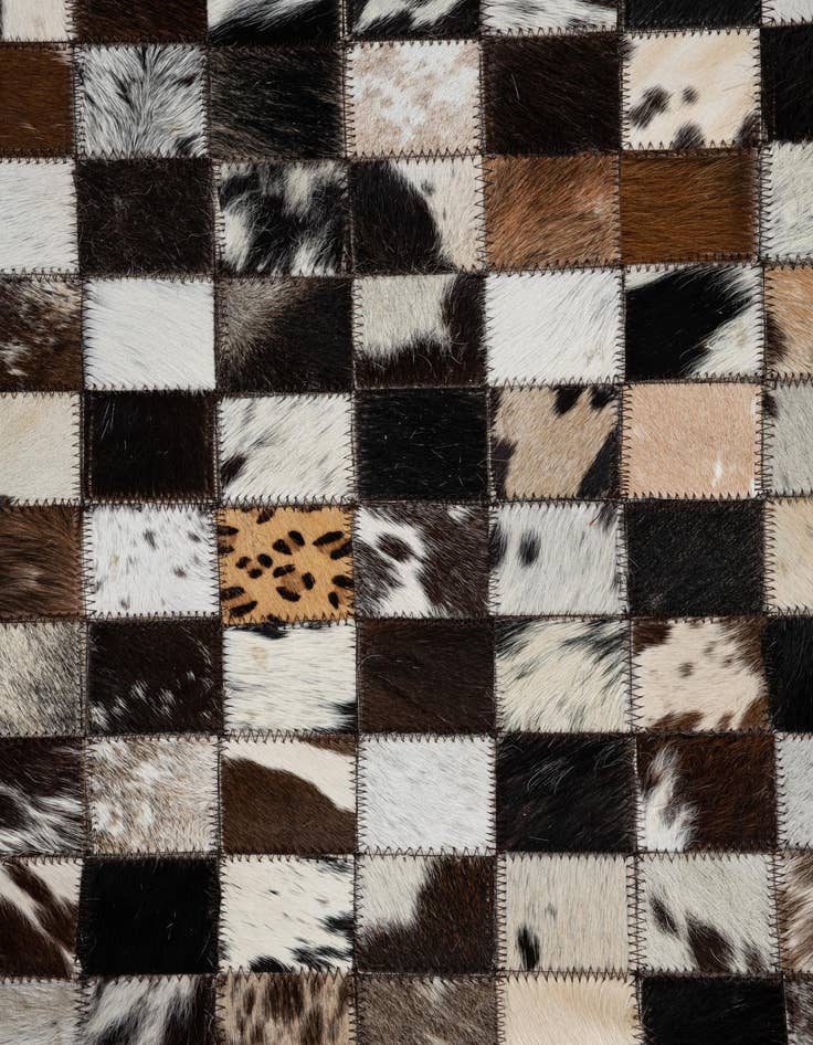 Detail image of  5' x 8' Cowhide Leather Rug