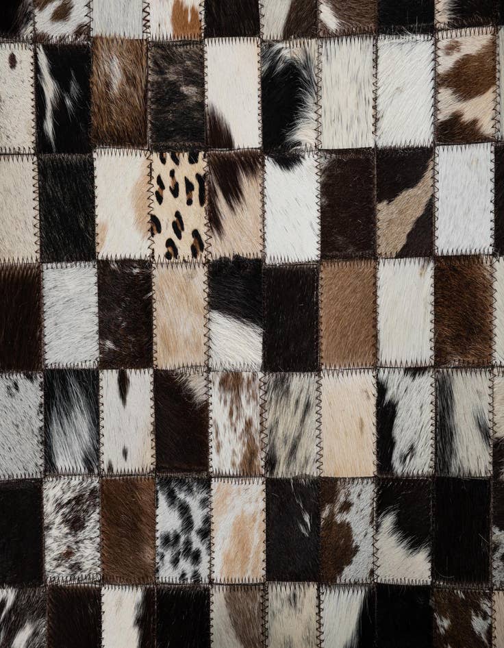 Detail image of  5' x 8' Cowhide Leather Rug