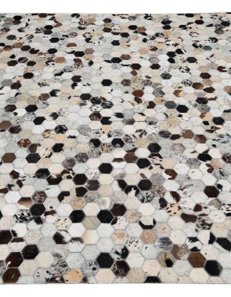 Detail image of  5' 2 x 8' Cowhide Leather Rug