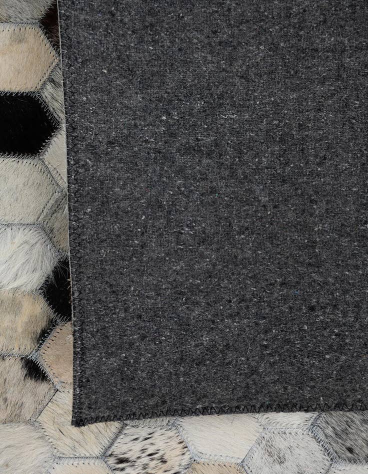 Detail image of  5' 2 x 8' Cowhide Leather Rug