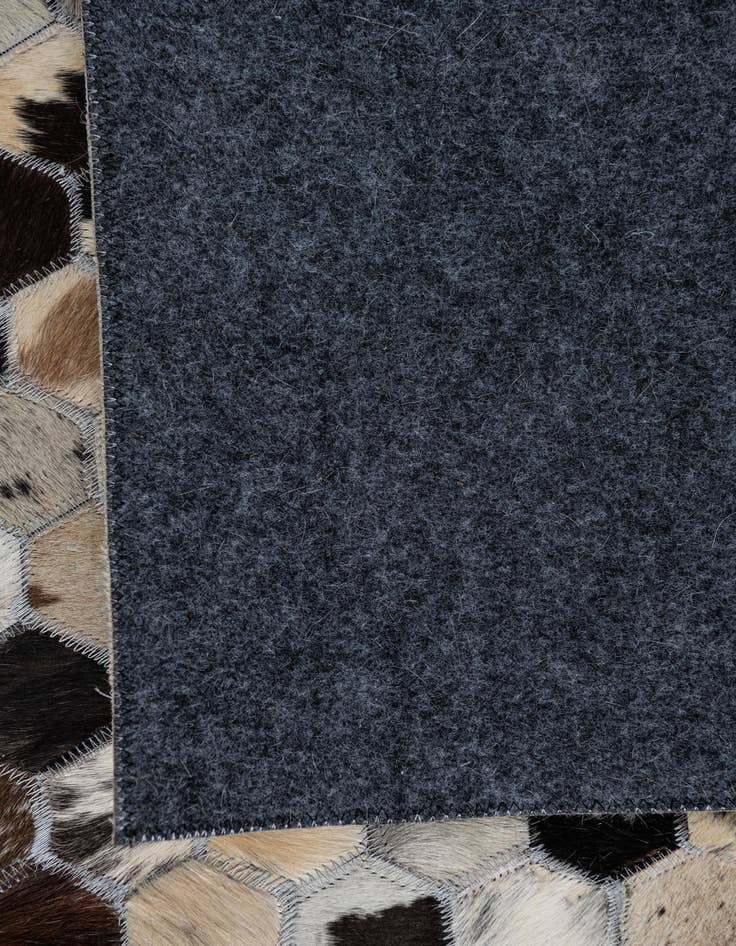 Detail image of  5' 1 x 7' 10 Cowhide Leather Rug