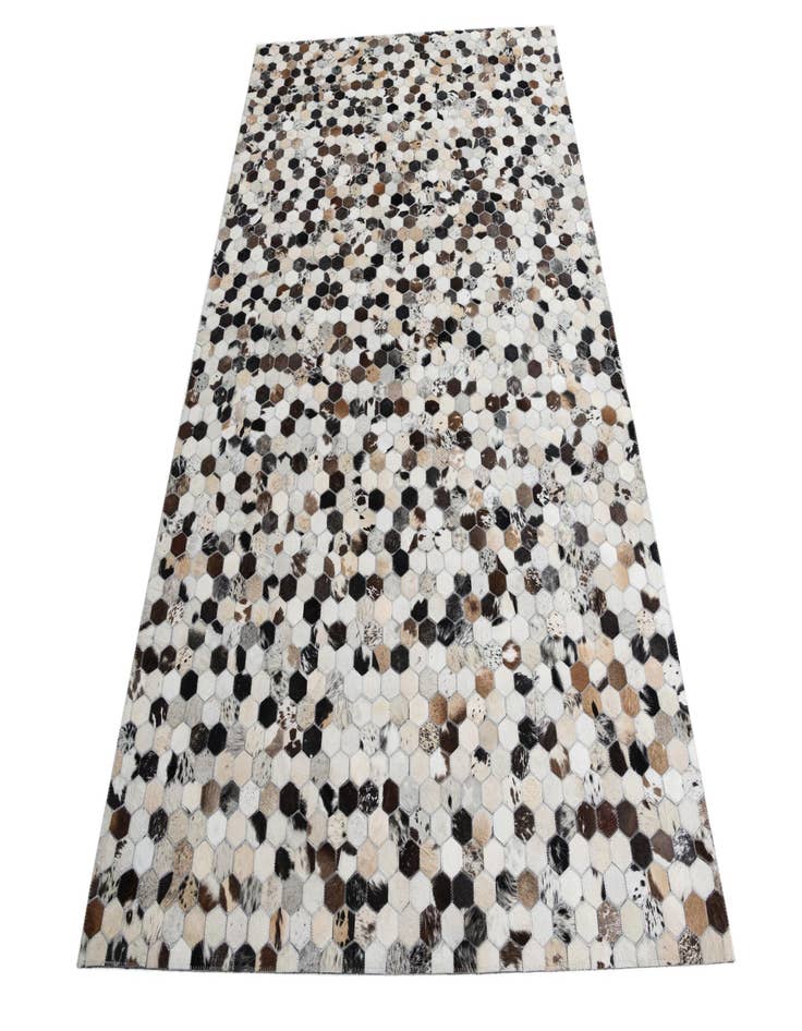 Detail image of  5' 1 x 8' Cowhide Leather Rug