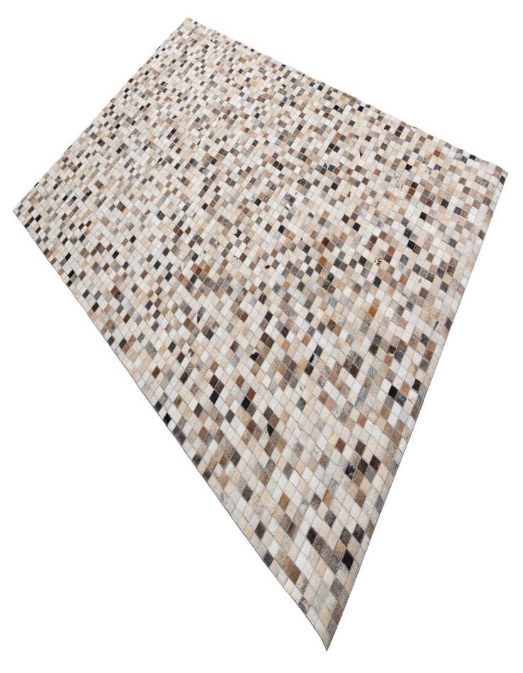 Detail image of  5' 1 x 8' Cowhide Leather Rug