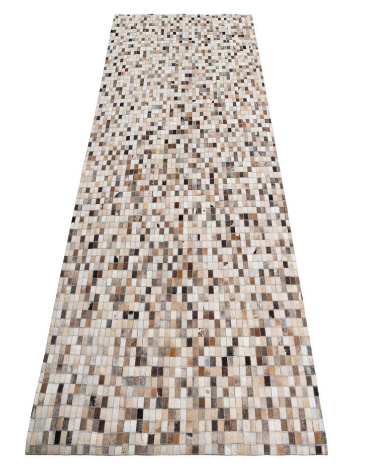 Detail image of  5' 1 x 8' Cowhide Leather Rug