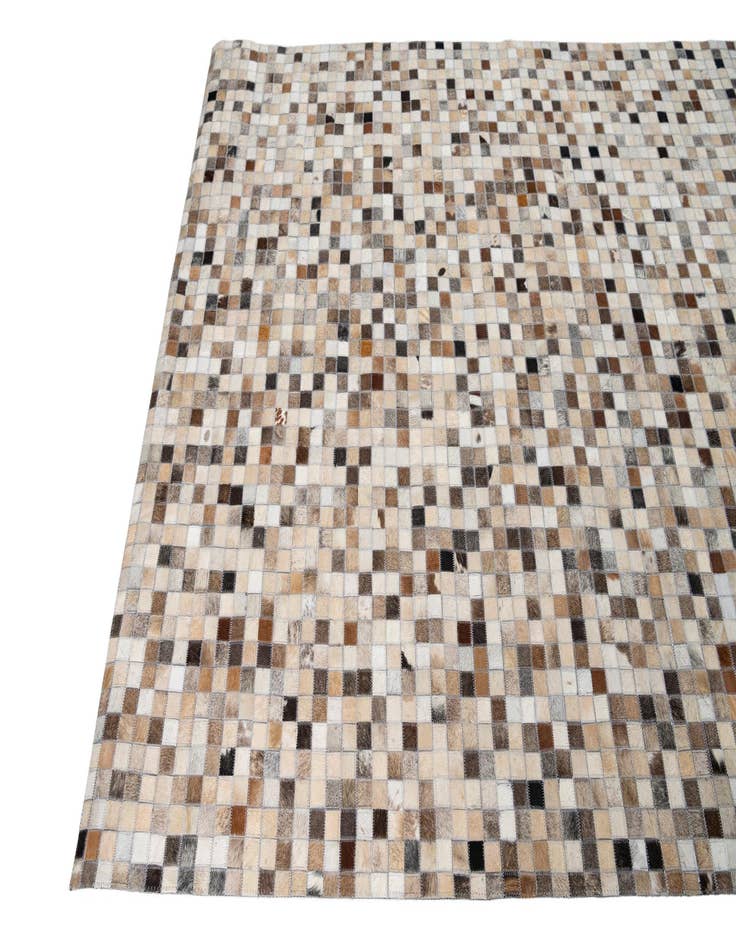 Detail image of  5' 1 x 8' Cowhide Leather Rug