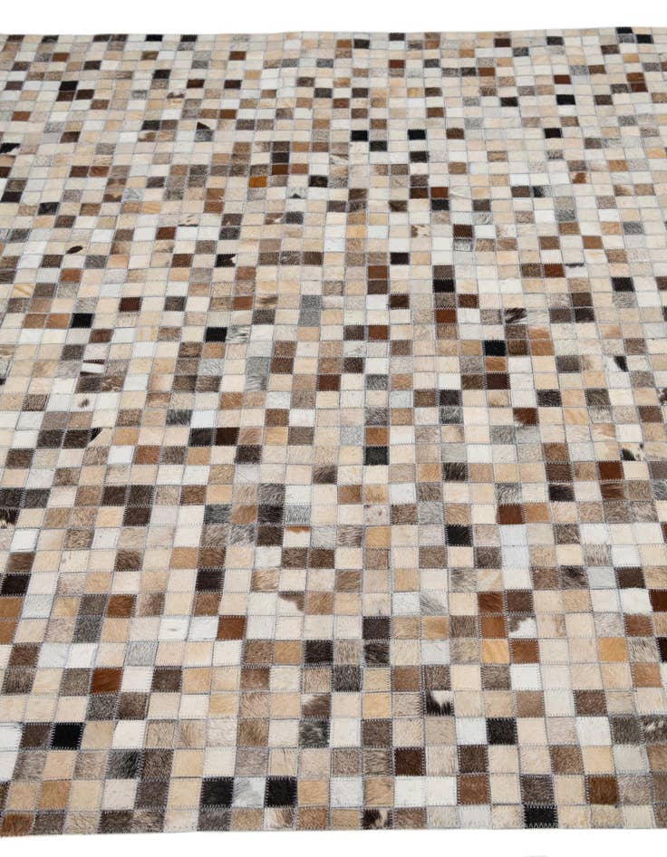 Detail image of  5' 1 x 8' Cowhide Leather Rug