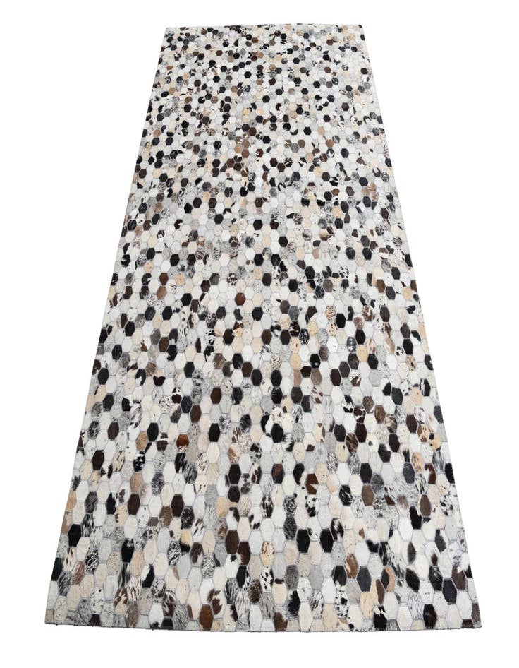 Detail image of  5' 4 x 8' Cowhide Leather Rug