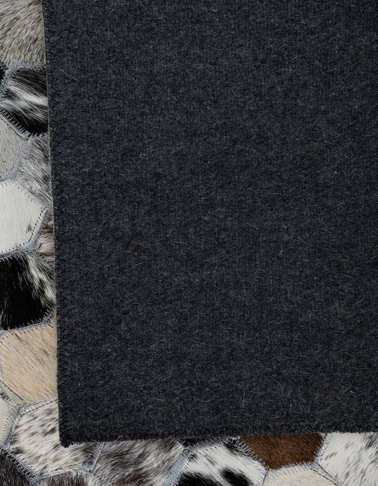 Detail image of  5' 4 x 8' Cowhide Leather Rug