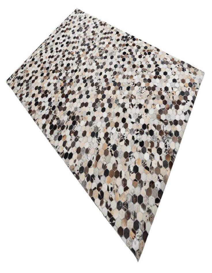 Detail image of  5' 1 x 8' Cowhide Leather Rug