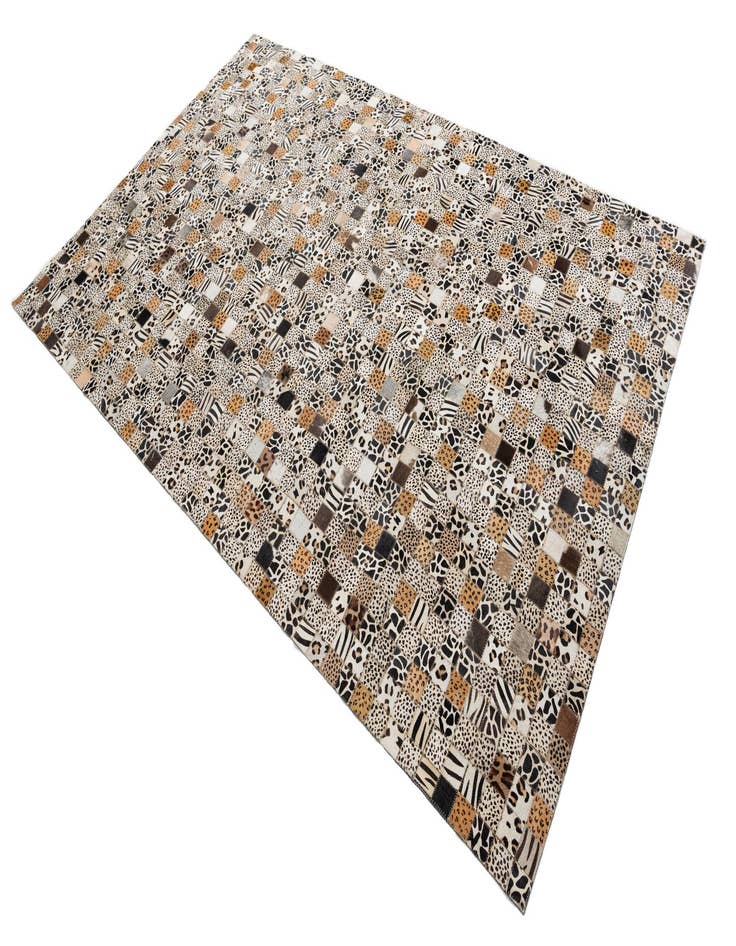 Detail image of  5' 1 x 8' Cowhide Leather Rug