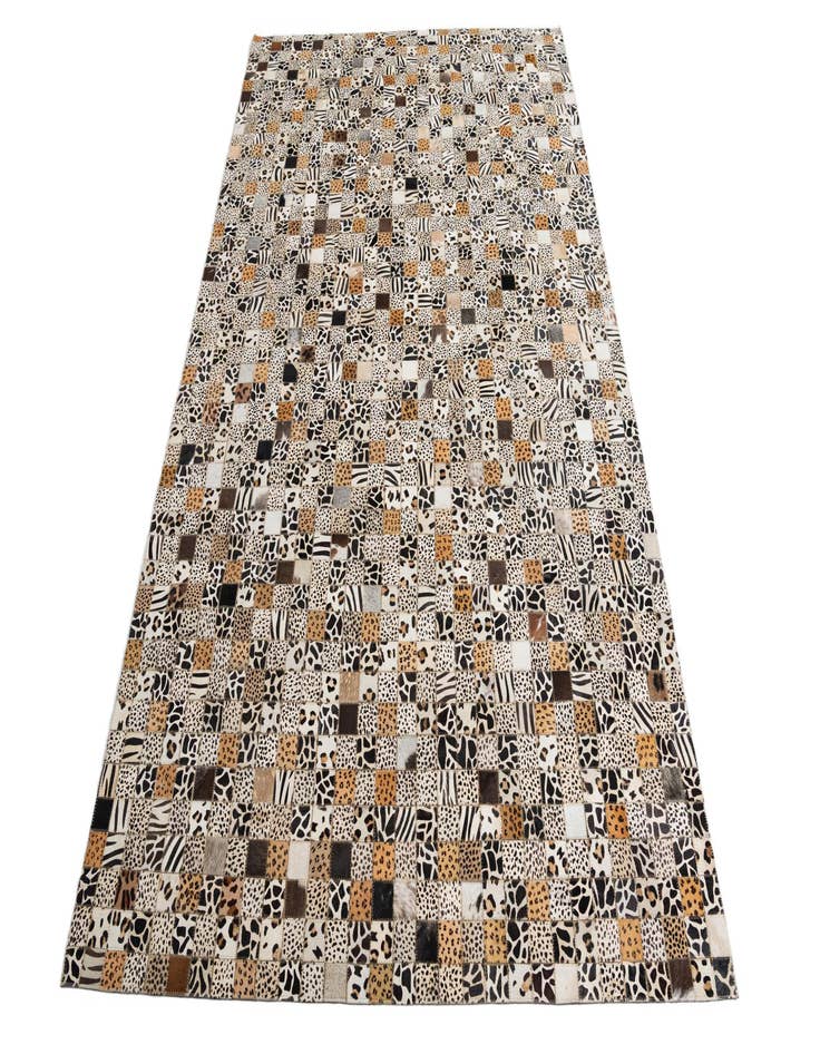 Detail image of  5' 1 x 8' Cowhide Leather Rug