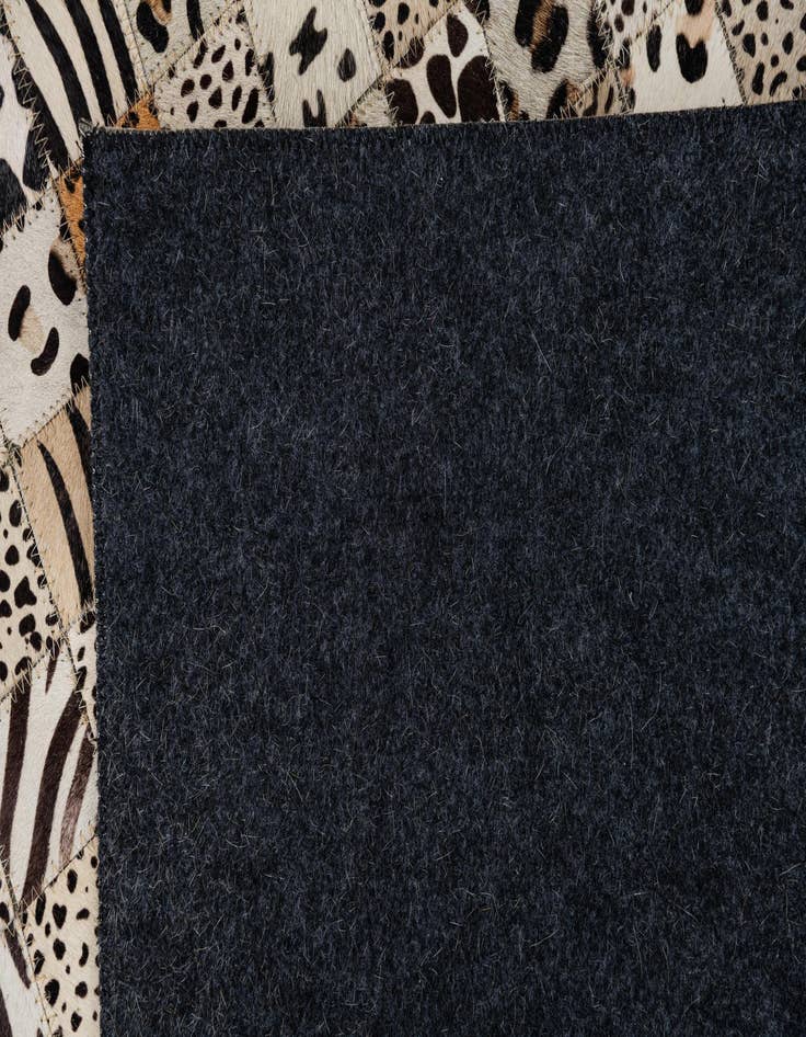 Detail image of  5' 1 x 8' Cowhide Leather Rug