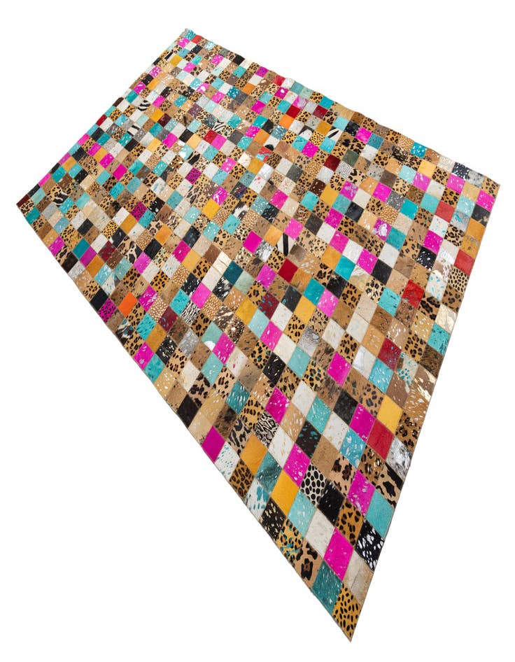 Detail image of  5' x 8' 1 Cowhide Leather Rug