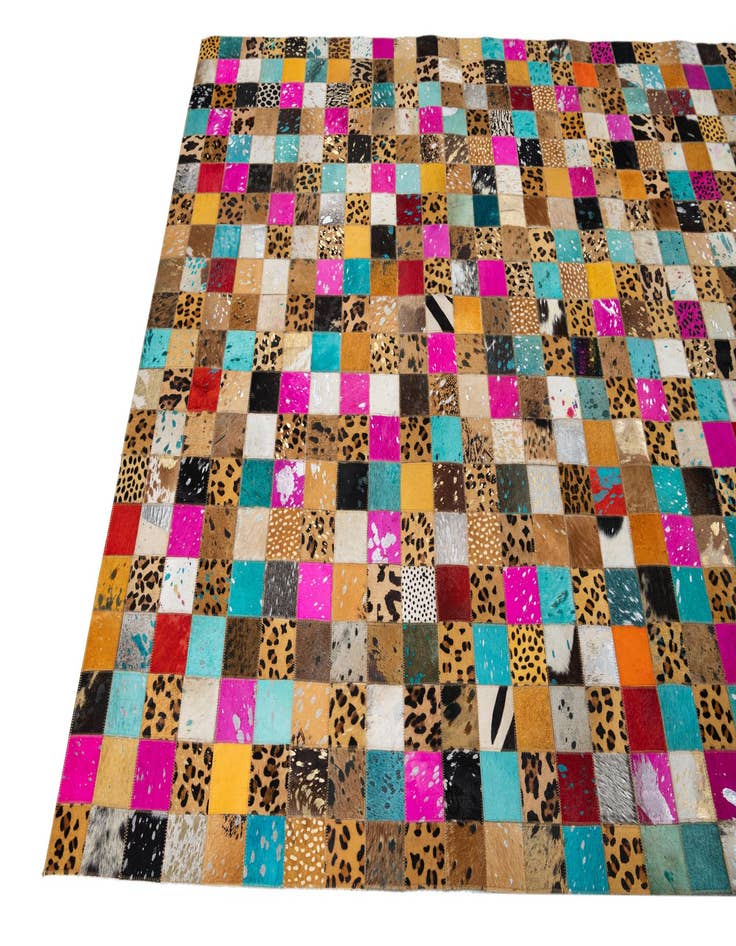 Detail image of  5' x 8' 1 Cowhide Leather Rug