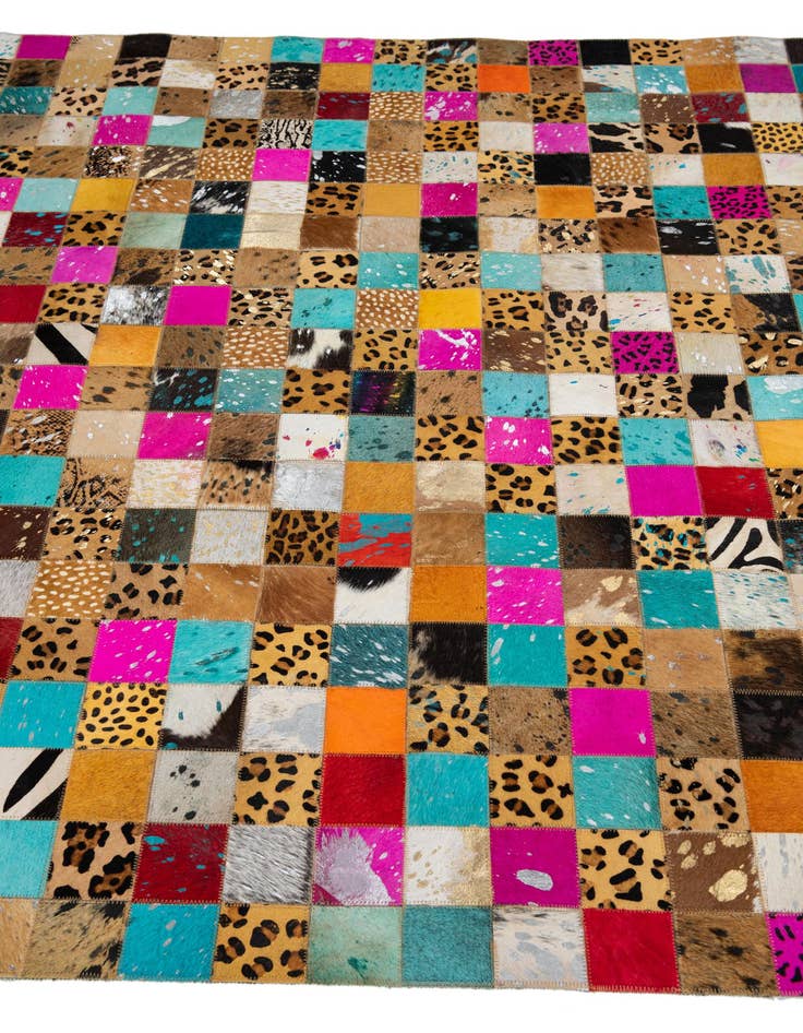 Detail image of  5' x 8' 1 Cowhide Leather Rug