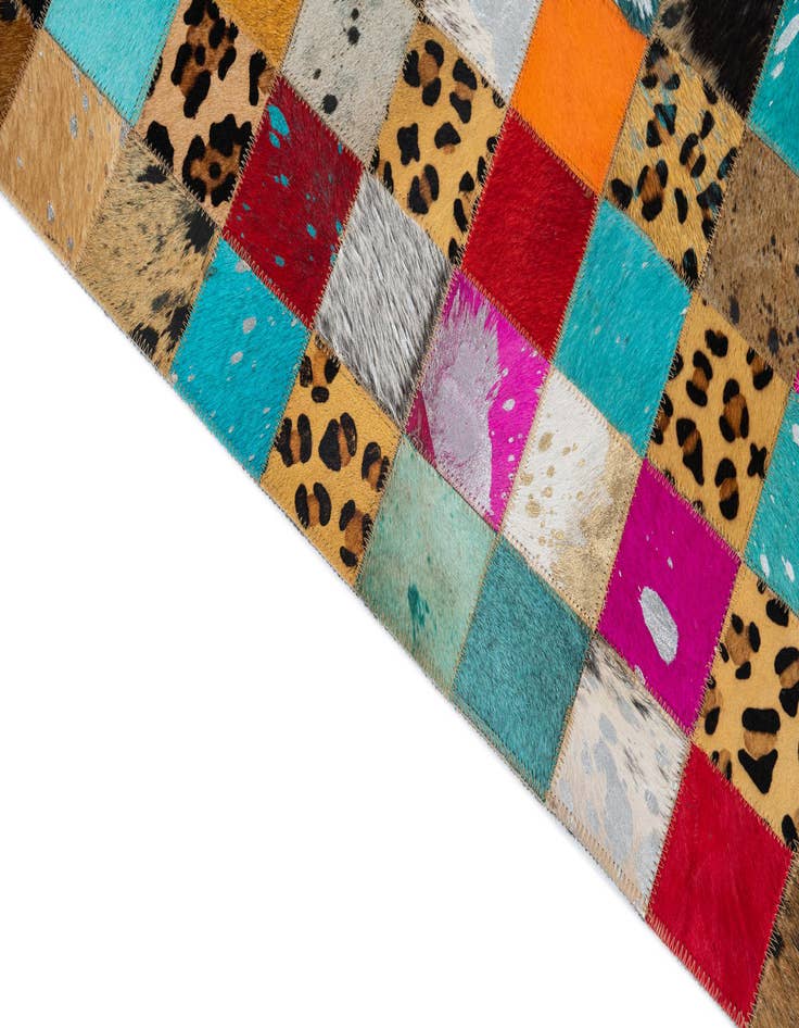 Detail image of  5' x 8' 1 Cowhide Leather Rug