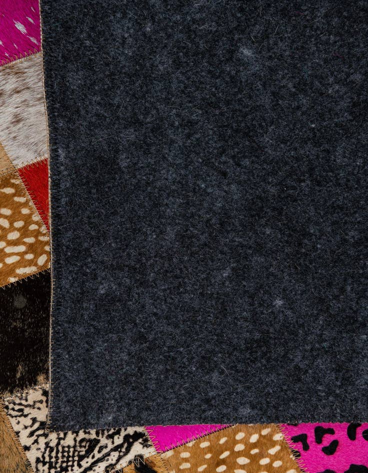 Detail image of  5' 1 x 8' Cowhide Leather Rug