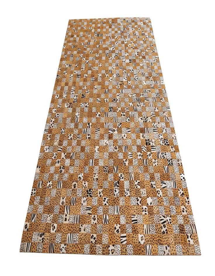 Detail image of  5' x 8' Cowhide Leather Rug