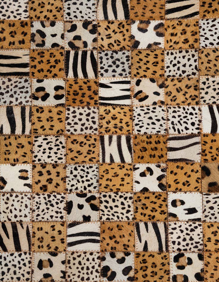 Detail image of  5' x 8' Cowhide Leather Rug