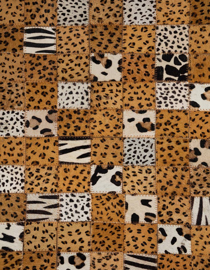 Detail image of  5' x 8' Cowhide Leather Rug