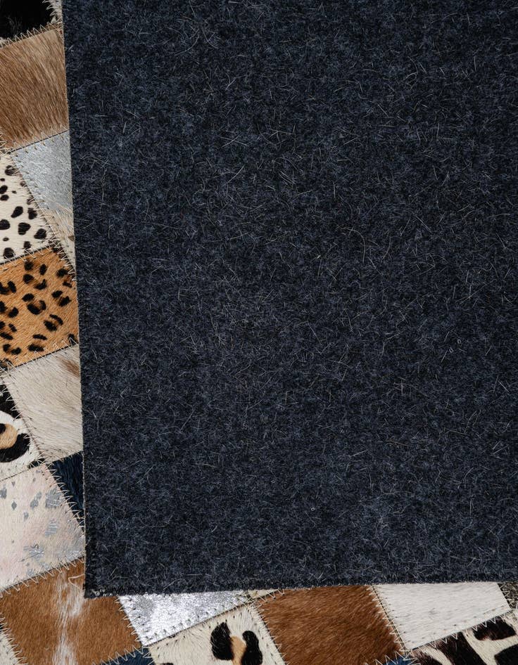 Detail image of  5' x 7' 10 Cowhide Leather Rug