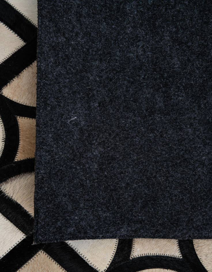 Detail image of  5' 2 x 7' 10 Cowhide Leather Rug