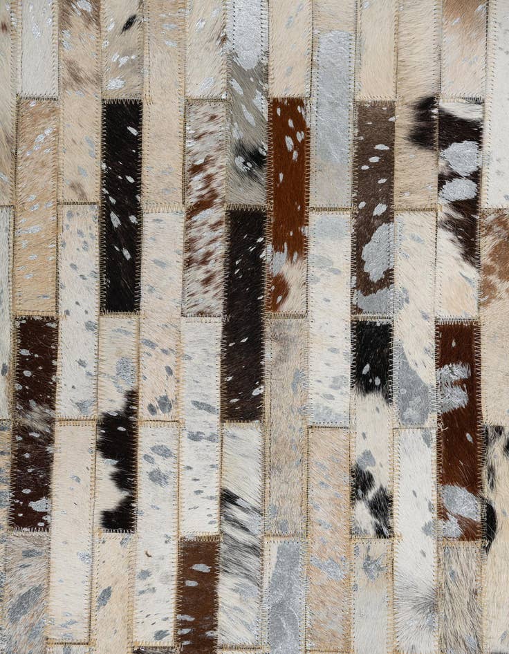 Detail image of  5' x 8' 1 Cowhide Leather Rug