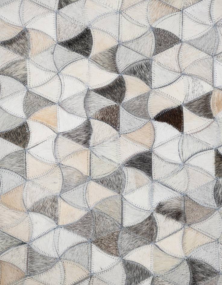 Detail image of  5' x 8' Cowhide Leather Rug