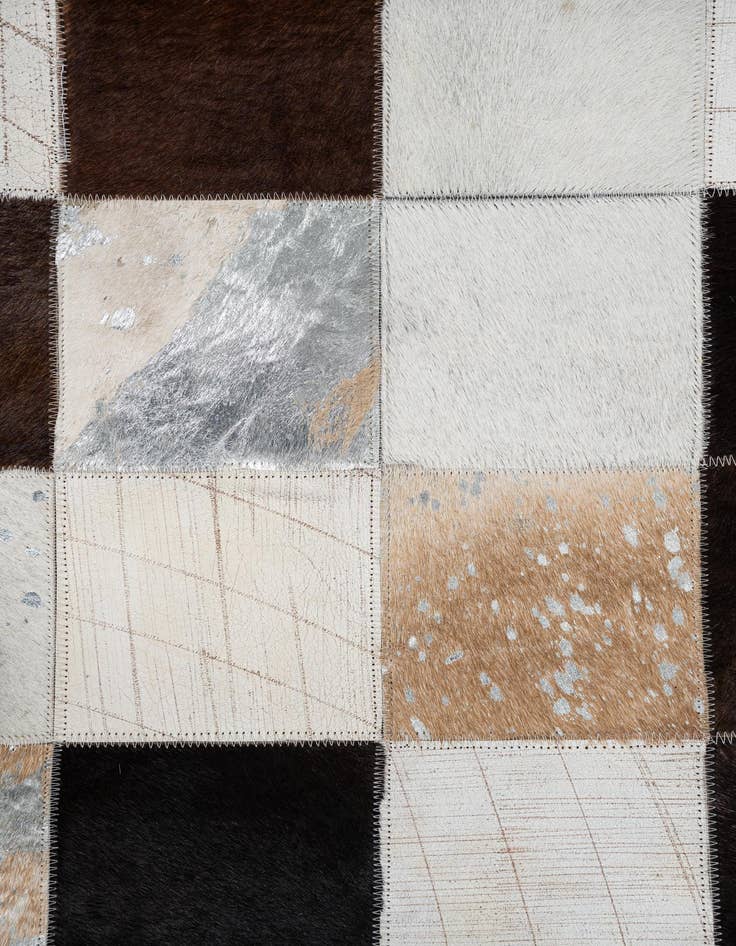 Detail image of  5' 2 x 8' Cowhide Leather Rug