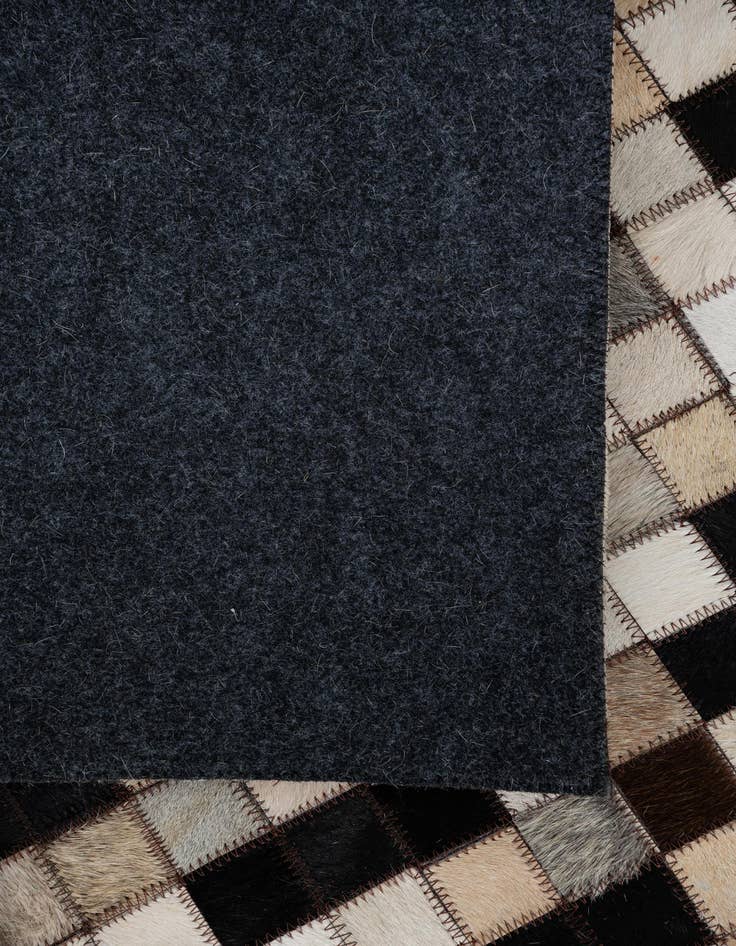 Detail image of  5' 1 x 7' 10 Cowhide Leather Rug