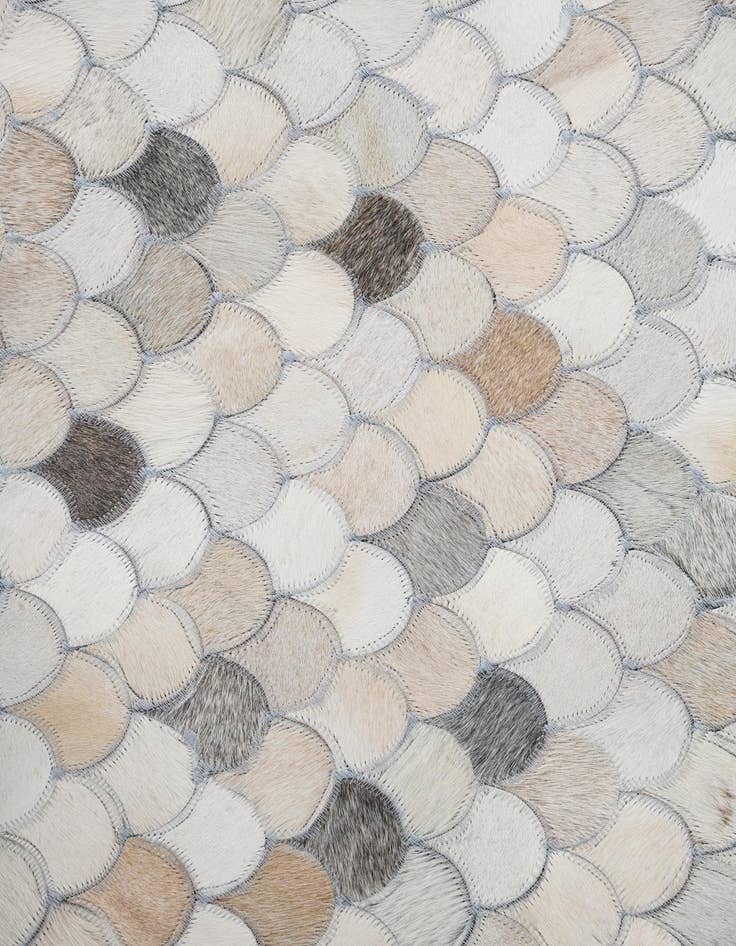 Detail image of  5' 1 x 8' Cowhide Leather Rug