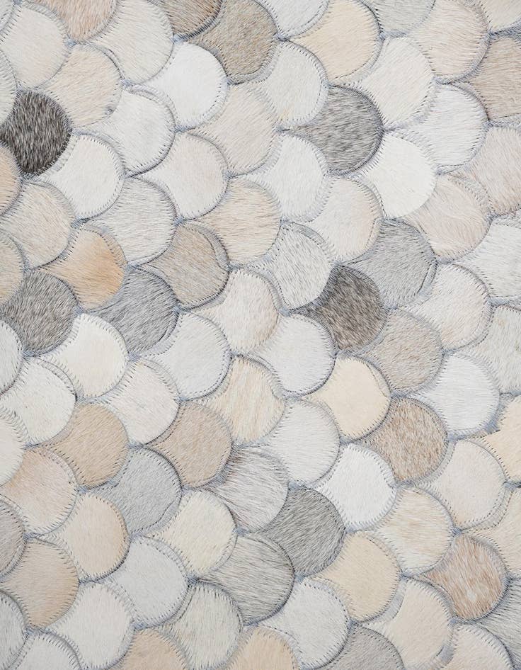 Detail image of  5' 1 x 8' Cowhide Leather Rug