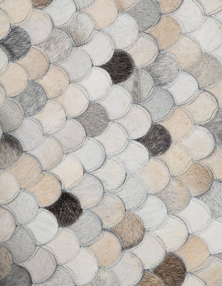 Detail image of  5' 2 x 8' Cowhide Leather Rug