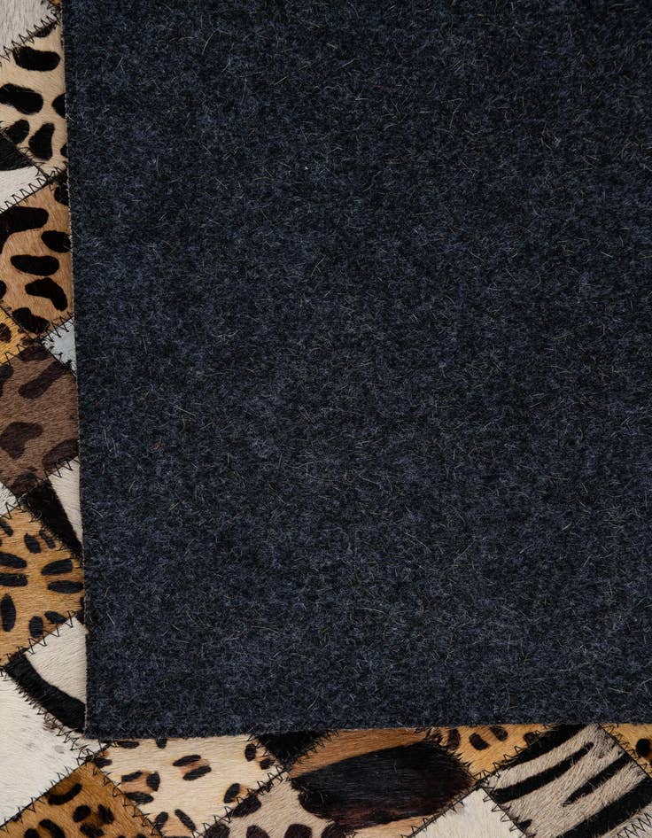 Detail image of  5' 1 x 8' 1 Cowhide Leather Rug