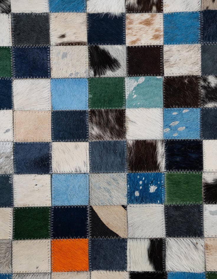 Detail image of  5' x 8' Cowhide Leather Rug