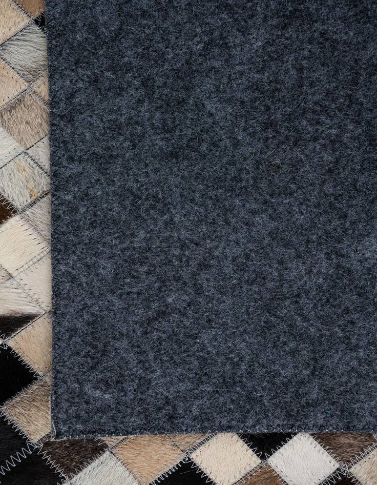 Detail image of  5' 1 x 7' 10 Cowhide Leather Rug