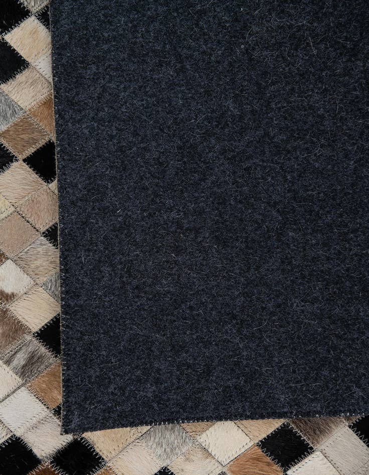 Detail image of  5' 1 x 8' Cowhide Leather Rug