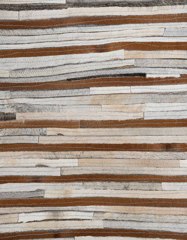 Detail image of  5' x 7' 9 Cowhide Leather Rug