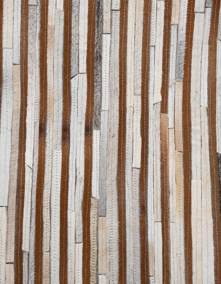 Detail image of  5' x 7' 9 Cowhide Leather Rug
