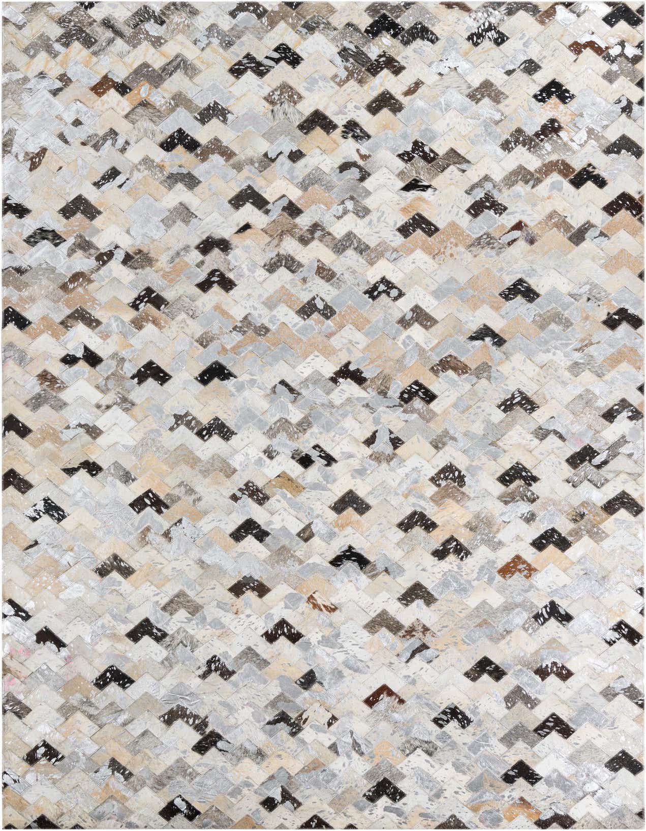 Primary image of  5' x 7' 10 Cowhide Leather Rug