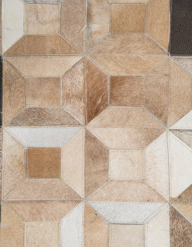 Detail image of  5' x 8' Cowhide Leather Rug