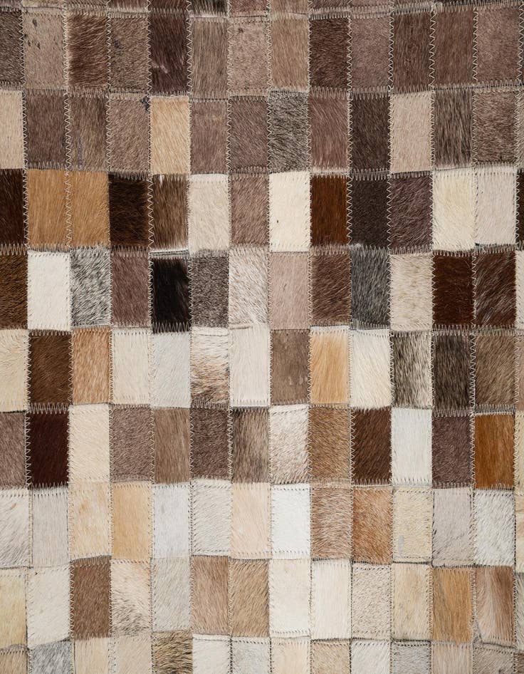 Detail image of  5' x 8' Cowhide Leather Rug